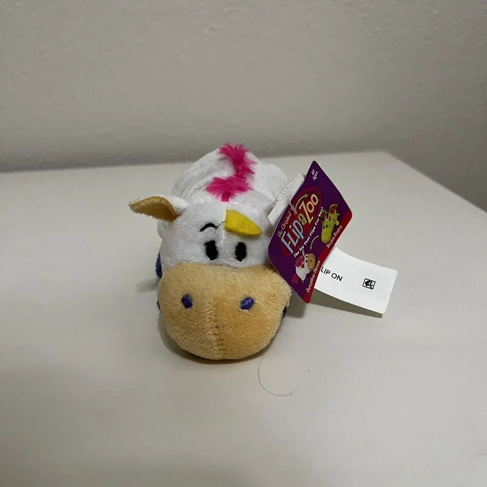 FlipaZoo Mini Persephone Unicorn to Imogen Dragon Clip On Keychain 5 in NWT